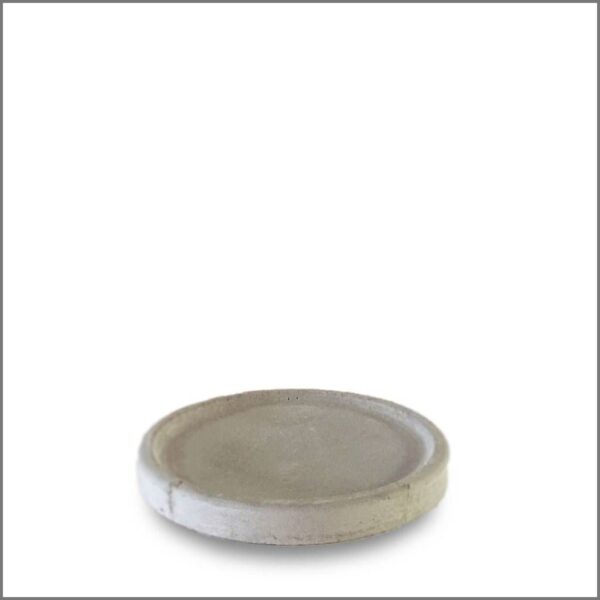Plato Redondo Chico PC1000 Cemento Natural