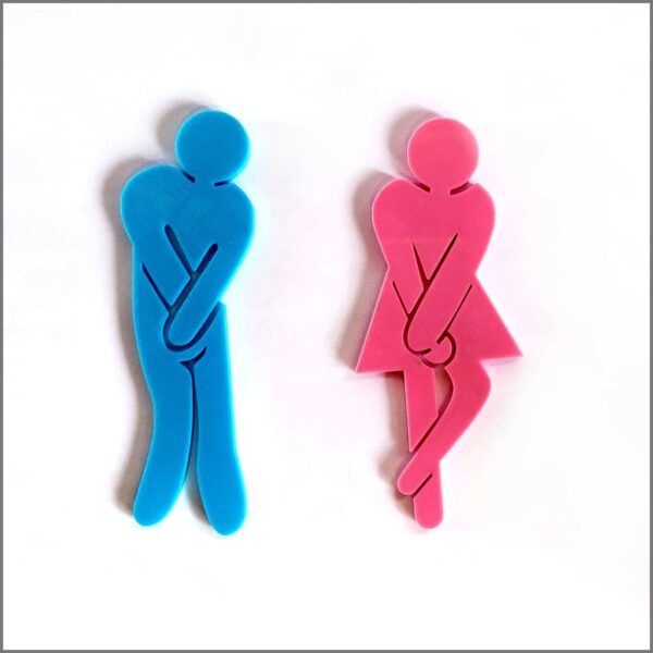Carteles Toilet Hombre - Mujer