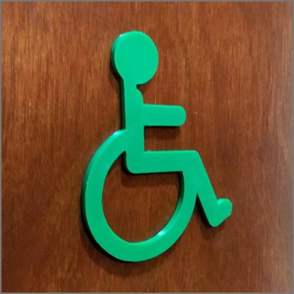 Cartel Toilet Discapacitado - Imagen 2